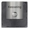 Türklingel Schiefer Edelstahl 100x100mm Mit Edelstahlplatte -Hochwertiger Türklingelladen tuerklingel schiefer edelstahl 100x100mm mit edelstahlplatte