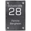 Türschild Aus Natur Schiefer 200x300 Mm Inkl. Beschriftung Street