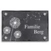 Türschild Aus Natur Schiefer 300x200 Mm Inkl. Beschriftung Flowerino