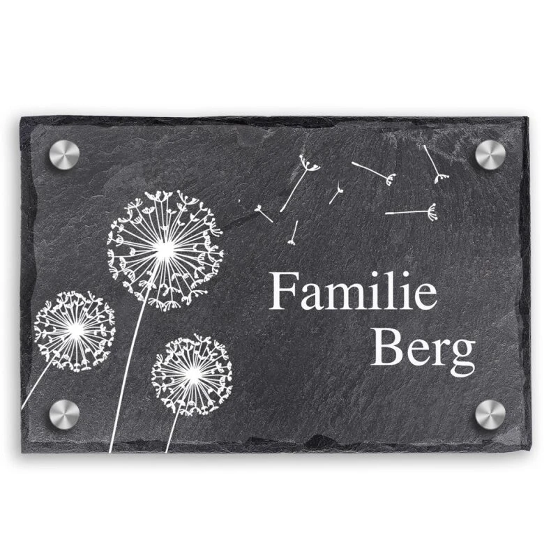 Türschild Aus Natur Schiefer 300x200 Mm Inkl. Beschriftung Flowerino 3 Türschild Aus Natur Schiefer 300x200 Mm Inkl. Beschriftung Flowerino