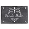 Türschild Aus Natur Schiefer 300x200 Mm Inkl. Beschriftung Girlande 2 Türschild Aus Natur Schiefer 300x200 Mm Inkl. Beschriftung Girlande -Hochwertiger Türklingelladen tuerschild aus natur schiefer 300x200 mm inkl beschriftung girlande