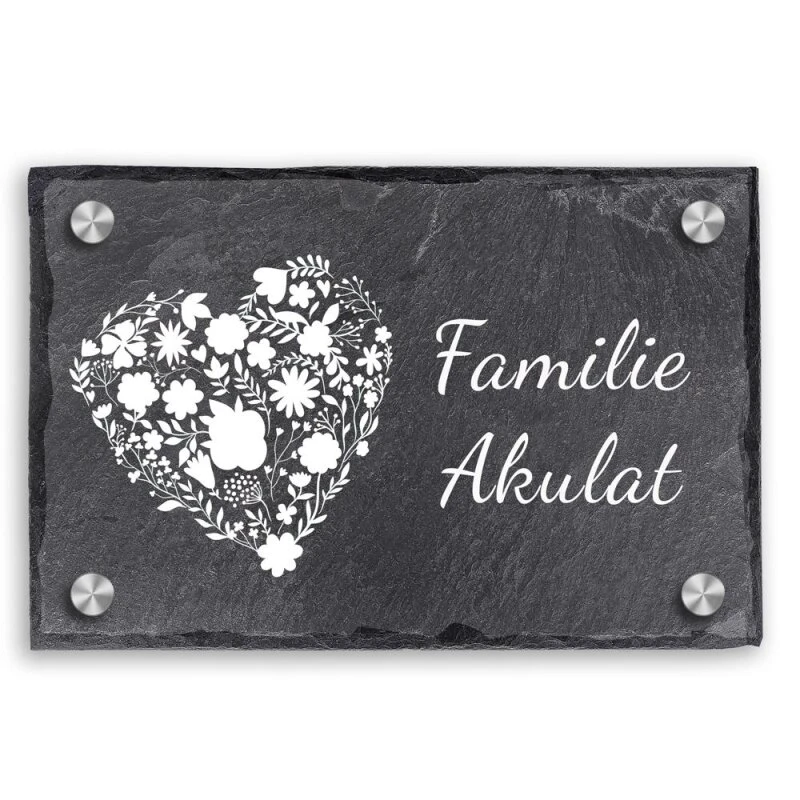 Türschild Aus Natur Schiefer 300x200 Mm Inkl. Beschriftung Hearth 3 Türschild Aus Natur Schiefer 300x200 Mm Inkl. Beschriftung Hearth