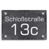 Türschild Aus Natur Schiefer 300x200 Mm Inkl. Beschriftung Number 1 -Hochwertiger Türklingelladen tuerschild aus natur schiefer 300x200 mm inkl beschriftung number 1