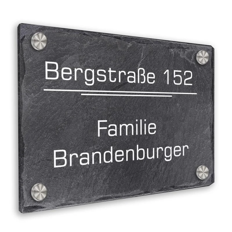 Türschild Aus Natur Schiefer 300x200 Mm Inkl. Beschriftung Topsi 4 Türschild Aus Natur Schiefer 300x200 Mm Inkl. Beschriftung Topsi – Bild 2
