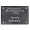 Türschild Aus Natur Schiefer 300x200 Mm Inkl. Beschriftung Zuhause -Hochwertiger Türklingelladen tuerschild aus natur schiefer 300x200 mm inkl beschriftung zuhause