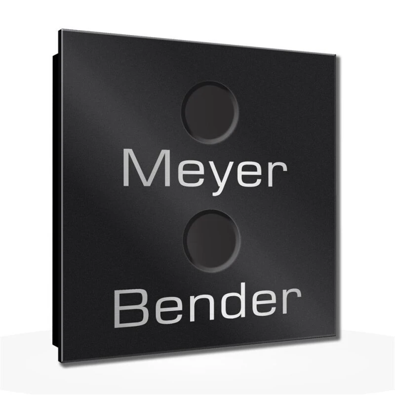 Ultraflache Aufputz 2 Familien Funkklingel Edelstahl 120x120mm Hilda 5 Ultraflache Aufputz 2 Familien Funkklingel Edelstahl 120x120mm Hilda – Bild 3