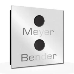 Ultraflache Aufputz 2 Familien Funkklingel Edelstahl 120x120mm Hilda 11 Ultraflache Aufputz 2 Familien Funkklingel Edelstahl 120x120mm Hilda -Hochwertiger Türklingelladen ultraflache aufputz 2 familien funkklingel edelstahl 120x120mm hilda4