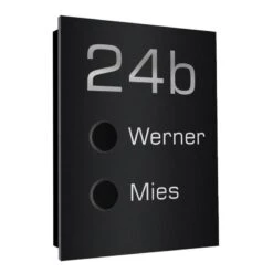 Ultraflache Aufputz 2 Familien Funkklingel Edelstahl 120x160mm Lea -Hochwertiger Türklingelladen ultraflache aufputz 2 familien funkklingel edelstahl 120x160mm lea3