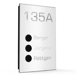 Ultraflache Aufputz 3 Familien Funkklingel Edelstahl 120x200mm Paula 11 Ultraflache Aufputz 3 Familien Funkklingel Edelstahl 120x200mm Paula -Hochwertiger Türklingelladen ultraflache aufputz 3 familien funkklingel edelstahl 120x200mm paula4