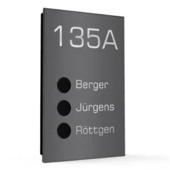 Ultraflache Aufputz 3 Familien Funkklingel Edelstahl 120x200mm Paula 12 Ultraflache Aufputz 3 Familien Funkklingel Edelstahl 120x200mm Paula -Hochwertiger Türklingelladen ultraflache aufputz 3 familien funkklingel edelstahl 120x200mm paula5