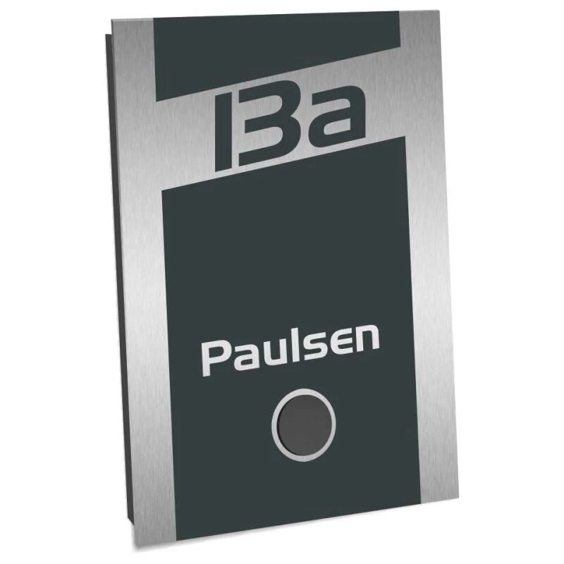 Ultraflache Aufputz Funkklingel Anthrazit RAL 7016 110x160mm RW 400m 52 Melodien Pauli 3 Ultraflache Aufputz Funkklingel Anthrazit RAL 7016 110x160mm RW 400m 52 Melodien Pauli