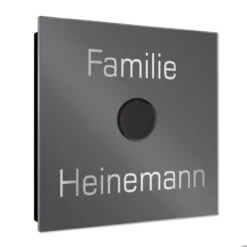 Ultraflache Aufputz Funkklingel Edelstahl 100x100mm RW 400m 52 Melodien Beate -Hochwertiger Türklingelladen ultraflache aufputz funkklingel edelstahl 100x100mm rw 400m 52 melodien beate4