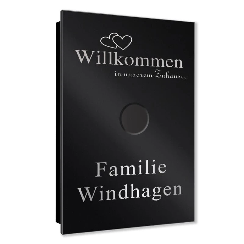 Ultraflache Aufputz Funkklingel Edelstahl 110x160mm RW 400m Willkommen 5 Ultraflache Aufputz Funkklingel Edelstahl 110x160mm RW 400m Willkommen – Bild 3