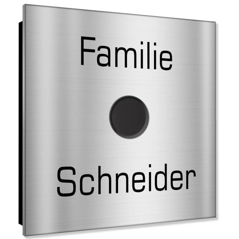 Ultraflache Aufputz Funkklingel Edelstahl 120x120mm RW 400m 52 Melodien Benny 3 Ultraflache Aufputz Funkklingel Edelstahl 120x120mm RW 400m 52 Melodien Benny