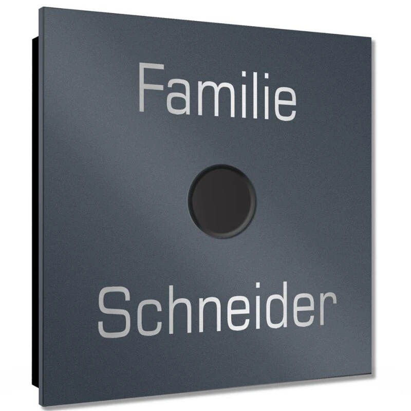 Ultraflache Aufputz Funkklingel Edelstahl 120x120mm RW 400m 52 Melodien Benny 4 Ultraflache Aufputz Funkklingel Edelstahl 120x120mm RW 400m 52 Melodien Benny – Bild 2