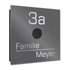 Ultraflache Aufputz Funkklingel Edelstahl 120x120mm RW 400m 52 Melodien Lena -Hochwertiger Türklingelladen ultraflache aufputz funkklingel edelstahl 120x120mm rw 400m 52 melodien lena5