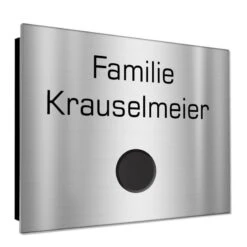 Ultraflache Aufputz Funkklingel Edelstahl 130x100mm RW 400m 52 Melodien Rudi