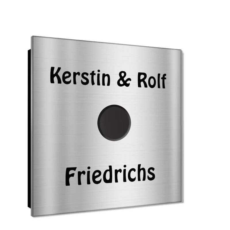 Ultraflache Aufputz Funkklingel Edelstahl 80x80mm RW 400m 52 Melodien Dennis 3 Ultraflache Aufputz Funkklingel Edelstahl 80x80mm RW 400m 52 Melodien Dennis