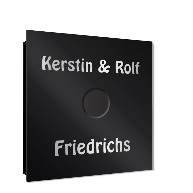 Ultraflache Aufputz Funkklingel Edelstahl 80x80mm RW 400m 52 Melodien Dennis 5 Ultraflache Aufputz Funkklingel Edelstahl 80x80mm RW 400m 52 Melodien Dennis – Bild 3