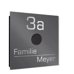 Ultraflache Aufputz Funkklingel Edelstahl 80x80mm RW 400m 52 Melodien Vivien -Hochwertiger Türklingelladen ultraflache aufputz funkklingel edelstahl 80x80mm rw 400m 52 melodien vivien4