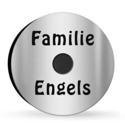 Ultraflache Aufputz Funkklingel Edelstahl 90mm Ø RW 400m 52 Melodien Lina