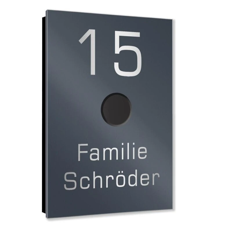 Ultraflache Aufputz Funkklingel Edelstahl 90x140mm RW 400m 52 Melodien Bärbel 4 Ultraflache Aufputz Funkklingel Edelstahl 90x140mm RW 400m 52 Melodien Bärbel – Bild 2