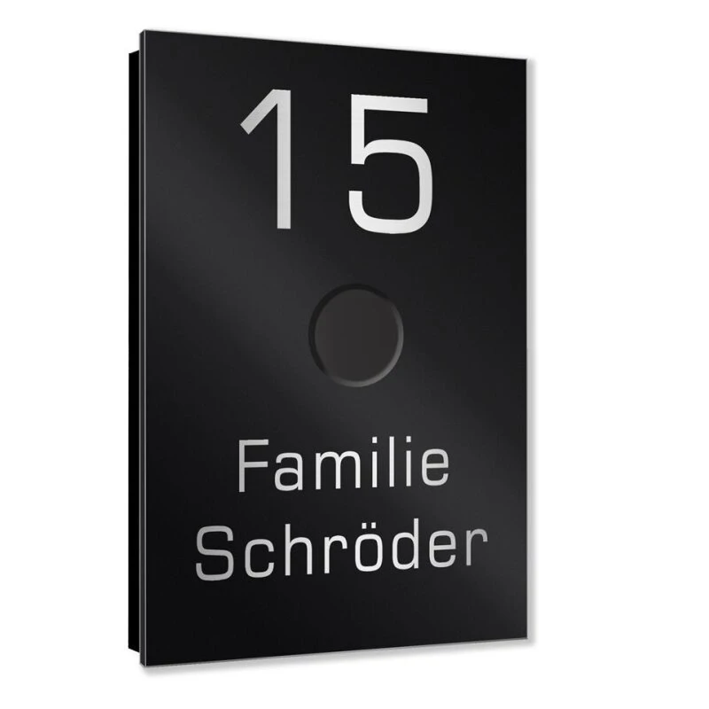 Ultraflache Aufputz Funkklingel Edelstahl 90x140mm RW 400m 52 Melodien Bärbel 5 Ultraflache Aufputz Funkklingel Edelstahl 90x140mm RW 400m 52 Melodien Bärbel – Bild 3