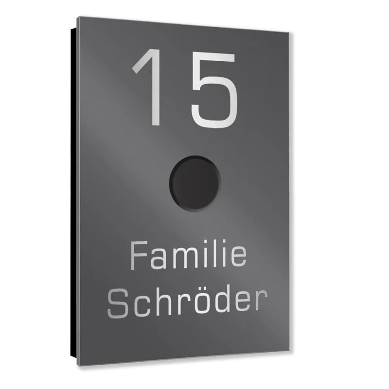 Ultraflache Aufputz Funkklingel Edelstahl 90x140mm RW 400m 52 Melodien Bärbel 6 Ultraflache Aufputz Funkklingel Edelstahl 90x140mm RW 400m 52 Melodien Bärbel – Bild 4