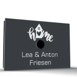 Ultraflache Aufputz Funkklingel Edelstahl Anthrazit 160x110mm Home