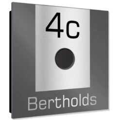 Ultraflache Aufputz Funkklingel Edelstahl RAL7016 Anthrazit Grau 120x120mm RW 400m 52 Melodien Lissy -Hochwertiger Türklingelladen ultraflache aufputz funkklingel edelstahl ral7016 anthrazit grau 120x120mm rw 400m 52 melodien lissy3