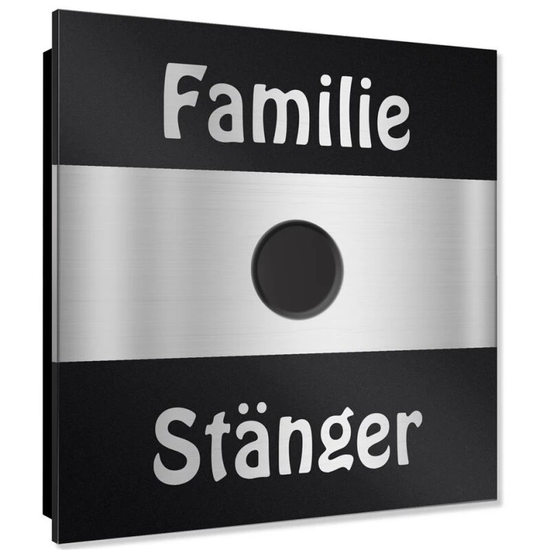 Ultraflache Aufputz Funkklingel Edelstahl RAL7016 Anthrazit Grau 120x120mm RW 400m 52 Melodien Tobi 4 Ultraflache Aufputz Funkklingel Edelstahl RAL7016 Anthrazit Grau 120x120mm RW 400m 52 Melodien Tobi – Bild 2