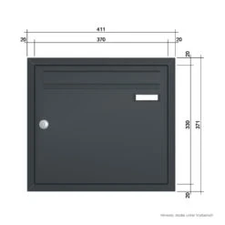 Unterputz Briefkasten 12 Liter Anthrazitgrau RAL 7016 Einbaubriefkasten 7 Unterputz Briefkasten 12 Liter Anthrazitgrau RAL 7016 Einbaubriefkasten -Hochwertiger Türklingelladen unterputz briefkasten 12 liter anthrazitgrau ral 7016 einbaubriefkasten3