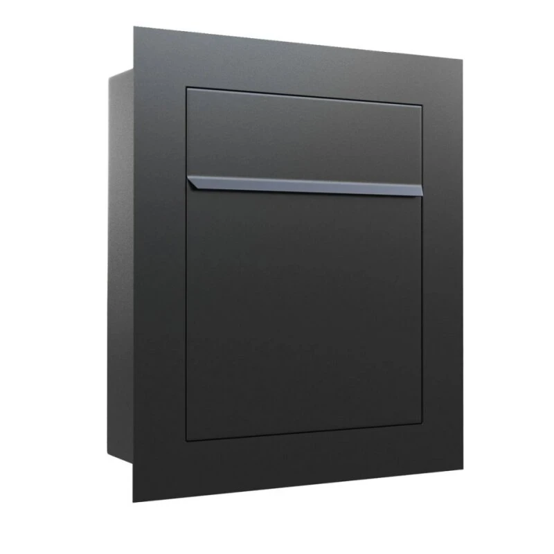 Unterputz Einbaubriefkasten Anthrazit Grau RAL 7016 3 Unterputz Einbaubriefkasten Anthrazit Grau RAL 7016