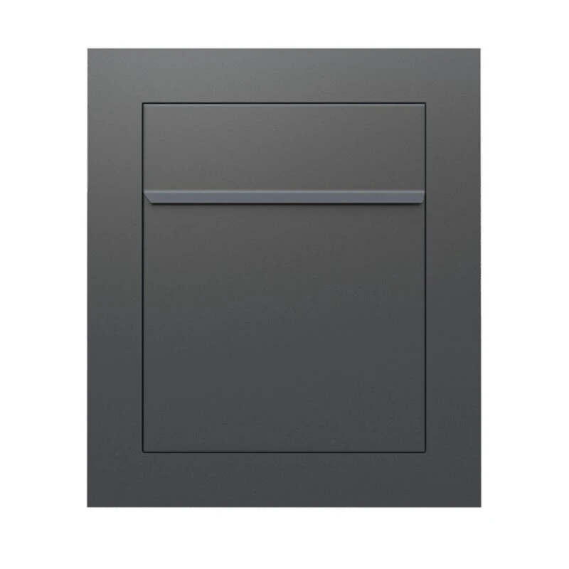 Unterputz Einbaubriefkasten Anthrazit Grau RAL 7016 4 Unterputz Einbaubriefkasten Anthrazit Grau RAL 7016 – Bild 2