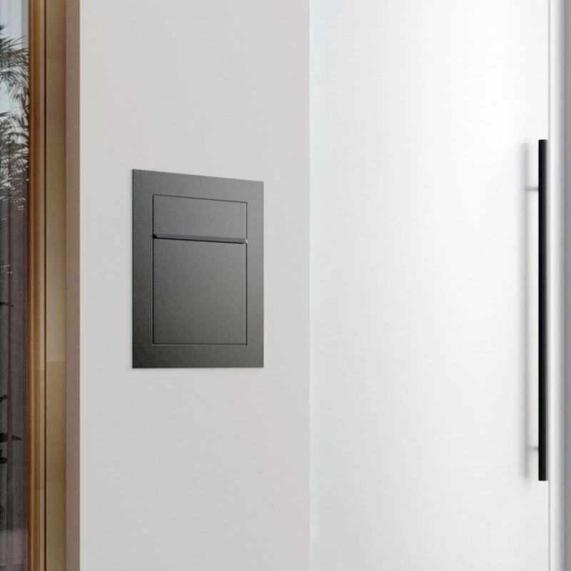 Unterputz Einbaubriefkasten Anthrazit Grau RAL 7016 5 Unterputz Einbaubriefkasten Anthrazit Grau RAL 7016 – Bild 3