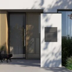 Unterputz Einbaubriefkasten Anthrazit Grau RAL 7016 11 Unterputz Einbaubriefkasten Anthrazit Grau RAL 7016 -Hochwertiger Türklingelladen unterputz einbaubriefkasten anthrazit grau ral 70164