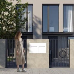 Unterputz Einbaubriefkasten Aus Edelstahl 2 Parteien -Hochwertiger Türklingelladen unterputz einbaubriefkasten aus edelstahl 2 parteien4