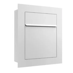 Unterputz Einbaubriefkasten RAL 9010 Reinweiß