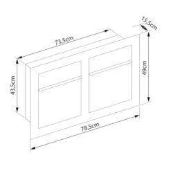 Unterputz Einbaubriefkasten RAL 9016 Verkehrsweiß 2 Parteien -Hochwertiger Türklingelladen unterputz einbaubriefkasten ral 9016 verkehrsweiss 2 parteien6
