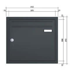 Unterputz Einbaubriefkastenanlage Anthrazit 1-15 Fach Wählbar -Hochwertiger Türklingelladen unterputz einbaubriefkastenanlage anthrazit 1 15 fach waehlbar3