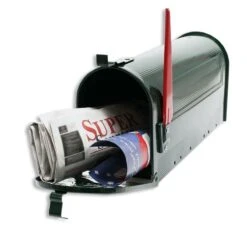 US Mailbox Amerikanischer Briefkasten Postkasten BOX Wandbriefkasten Kult GRÜN