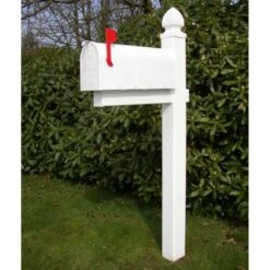 US Mailbox-Ständer Standfuß Weiß -Hochwertiger Türklingelladen us mailbox staender standfuss weiss6