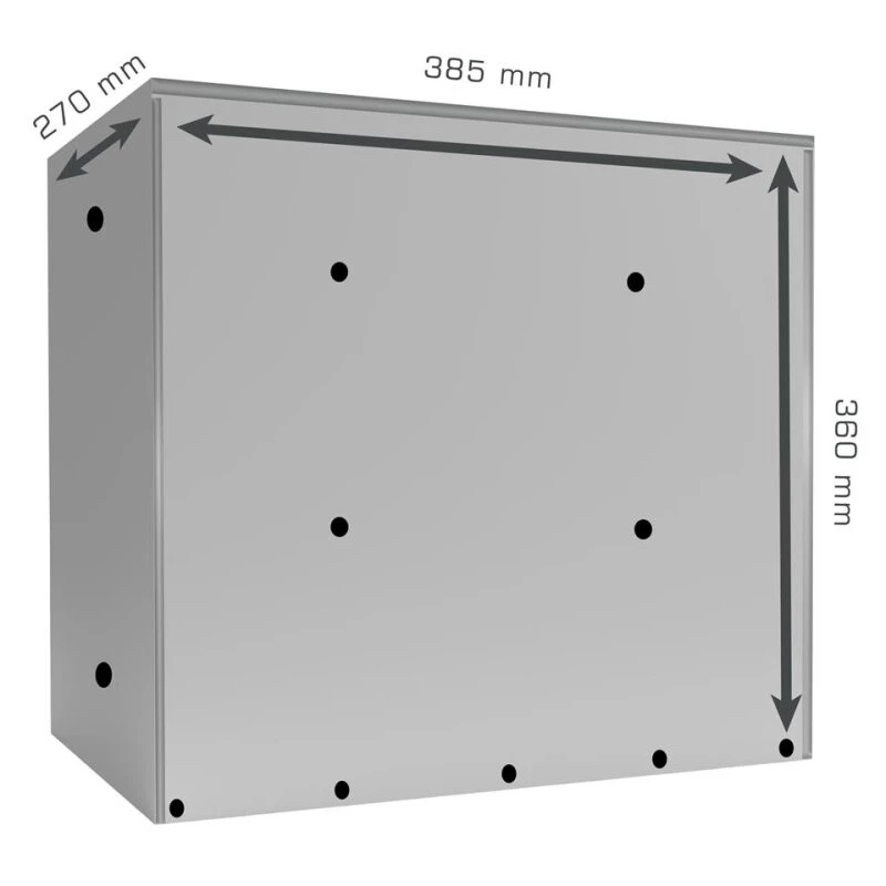 Wand Briefkastenanlage 3FACH SCHWARZ RAL 9005 Pulverbeschichtet 5 Wand Briefkastenanlage 3FACH SCHWARZ RAL 9005 Pulverbeschichtet – Bild 3