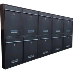 Wandbriefkästen Beliebig Erweiterbar Bis 30 Kästen -Hochwertiger Türklingelladen wandbriefkaesten beliebig erweiterbar bis 30 kaesten5