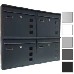 Wandbriefkästen Mit Sichtfenster Beliebig Erweiterbar Bis 30 Kästen