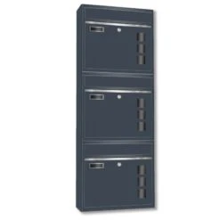 Wandbriefkästen Mit Sichtfenster Beliebig Erweiterbar Bis 50 Kästen In RAL 7016 Feinstruktur Mit Edelstahlblende -Hochwertiger Türklingelladen wandbriefkaesten mit sichtfenster beliebig erweiterbar bis 50 kaesten in ral 7016 feinstruktur mit edelstahlblende2