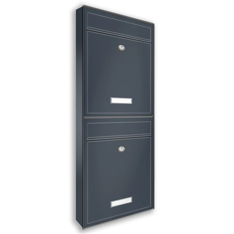 Wandbriefkästen Ohne Sichtfenster Beliebig Erweiterbar Bis 50 Kästen In RAL 7016 Feinstruktur 3 Wandbriefkästen Ohne Sichtfenster Beliebig Erweiterbar Bis 50 Kästen In RAL 7016 Feinstruktur