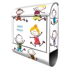 Wandbriefkasten Briefkasten Edelstahl Happy Kids 10 Wandbriefkasten Briefkasten Edelstahl Happy Kids -Hochwertiger Türklingelladen wandbriefkasten briefkasten edelstahl happy kids2