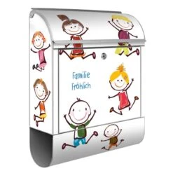 Wandbriefkasten Briefkasten Edelstahl Happy Kids 11 Wandbriefkasten Briefkasten Edelstahl Happy Kids -Hochwertiger Türklingelladen wandbriefkasten briefkasten edelstahl happy kids3