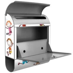 Wandbriefkasten Briefkasten Edelstahl Happy Kids 12 Wandbriefkasten Briefkasten Edelstahl Happy Kids -Hochwertiger Türklingelladen wandbriefkasten briefkasten edelstahl happy kids4